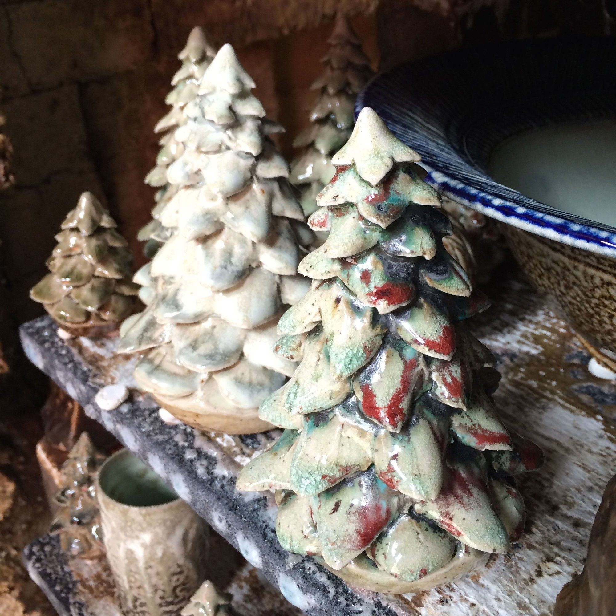 Pine trees in the kiln